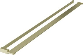 Mexen prateleira para divisória de chuveiro com suporte para toalhas, dourada escovada - 800-02-55