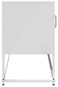 Móvel de TV 100,5x39x60,5 cm aço branco