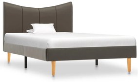 Estrutura de cama 100x200cm couro artificial antracite