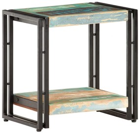Mesa de apoio 40x30x40 cm madeira recuperada maciça