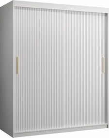 Roupeiro Hartford 399, Branco, 200x150x62cm, 125 kg, Portas para roupeiro: Deslizante, Número de prateleiras: 5, Número de prateleiras: 5