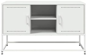 Móvel de TV 100,5x39x60,5 cm aço branco