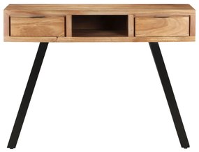 Secretária 107x45x79 cm acácia maciça com arestas vivas