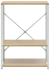 Armário para micro-ondas derivados de madeira branco/carvalho