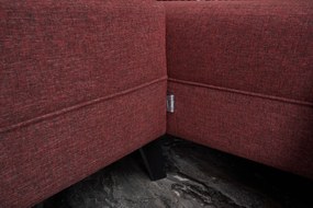 Sofá-Cama de Canto Belen – Vermelho Claret – 300x78x202 cm