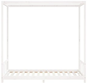 Estrutura de cama infantil 90x190 cm pinho maciço branco