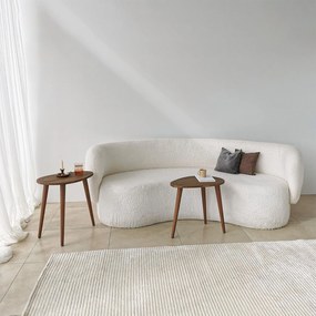 Conjunto de Mesas de Apoio Sweet - Cor Nogueira - 50cm x 48cm x 33cm e