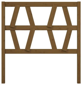 Cabeceira de cama 106x4x100 cm pinho maciço castanho mel