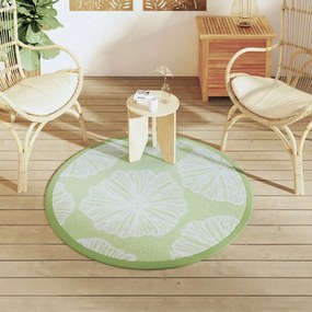 Tapete de exterior Ø120 cm ARAKIL PP Verde