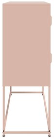 Aparador 100,5x39x107 cm aço rosa