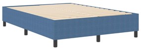 vidaXL Estrado de cama plataforma Azul 160 x 200 cm tecido