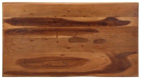 Mesa de centro 110x60x40 cm madeira maciça de acácia