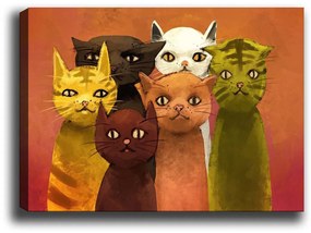 Pintura Decorativa em Tela 315384488 – Multicolor – 50 x 70 cm
