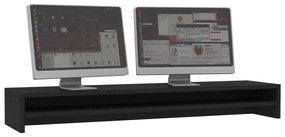 Suporte para monitor 100x24x13 cm derivados de madeira preto