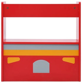 Conjunto mesa e cadeira criança 3 pcs camião bombeiros madeira