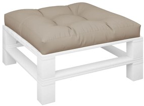 Almofadão sofá de paletes 80x80x12 cm tecido cinza-acastanhado
