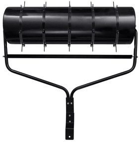 Rolo p/ relvado jardim c/ grampos de arejamento 63L ferro preto