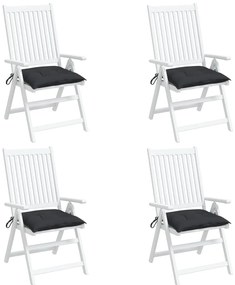 Almofadões para móveis de paletes 4 pcs tecido oxford preto