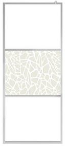 Divisória de chuveiro 100x195 cm vidro ESG design pedras