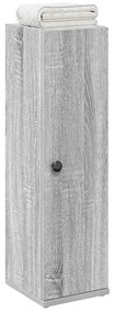 vidaXL Móvel p/ casa banho c/ suporte rolos 20,5x22x72 cm sonoma cinza