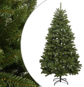 vidaXL Árvore de Natal artificial articulada com suporte 240 cm verde