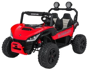 Buggy elétrico para Crianças SPEEDY 12V  4x4 Rodas de espuma EVA, Assento Couro ecológico Vermelho