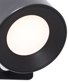 Conjunto de 4 luminárias de parede e teto modernas pretas com LED recarregável - Bright Moderno