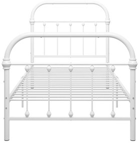 Estrutura de cama metal 90x200 cm branco