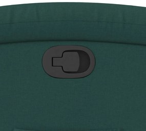 Poltrona reclinável tecido verde-escuro