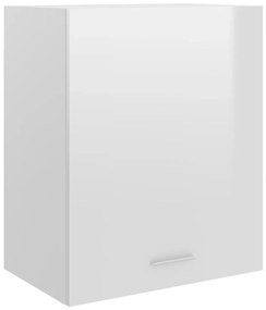 vidaXL Armário de parede “Lyon” deriv. madeira branco brilhante