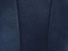 Poltrona de veludo azul escuro ALBY Beliani