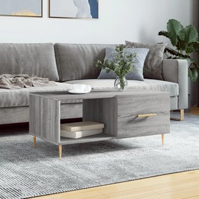 vidaXL Mesa de centro 90x50x40 cm derivados de madeira cinzento sonoma