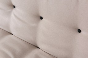 Sofá-Cama de 3 Lugares Misa – Creme – 52x175x40 cm