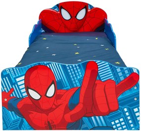 CAMA INFANTIL HOMEM ARANHA + COLCHÃO E ALMOFADA 145cm x 77cm x 65cm