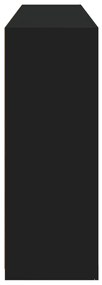 Aparador com luzes LED 162x37x100 cm preto