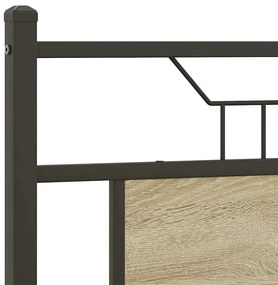 Estrutura cama s/ colchão derivados de madeira carvalho sonoma