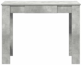 Secretária 100x45x75 cm derivados de madeira cinzento cimento
