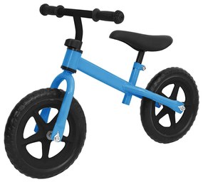 vidaXL Bicicleta de equilíbrio com rodas de 9,5" azul