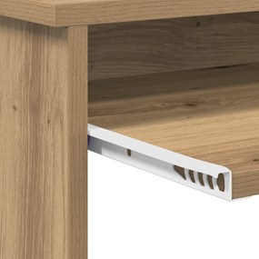 mesa com Armazenamento Carvalho Artesanal 120.5x44x88.5 cm Madeira Der