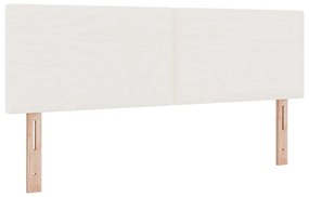 Cabeceira vidaXL Design Simples Creme 160 cm Tecido de Veludo Cotelê