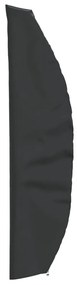 vidaXL Capa para guarda-sol de jardim 280x30/81/45cm 420D oxford preto