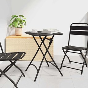 Mesa de Jardim Dobrável vidaXL - Antracite - 55x55x73 cm - Aço