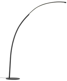 Candeeiro de Arco Moderno Preto incl. LED com Dimmer de Toque - Arlow Moderno