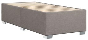 Estrutura de cama sem colchão 90x190 cm tecido cinzento