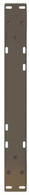 Pés para mesa de centro 2 peças aço natural 50x(30-31,3) cm aço