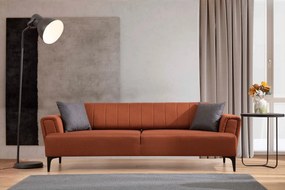 Sofá-cama de 3 Lugares Hamlet – Vermelho Telha – 230x95x77 cm