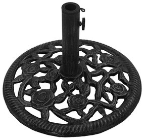 Base para guarda-sol ferro fundido 48x48x33 cm preto