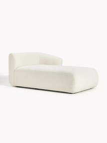 Módulo de canto com chaise longue em teddy Sofia