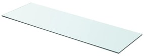 vidaXL Prateleira de vidro 80x25 cm transparente