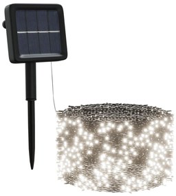 Luzes solares 5pcs 5x200 LED p/ interior/exterior branco frio